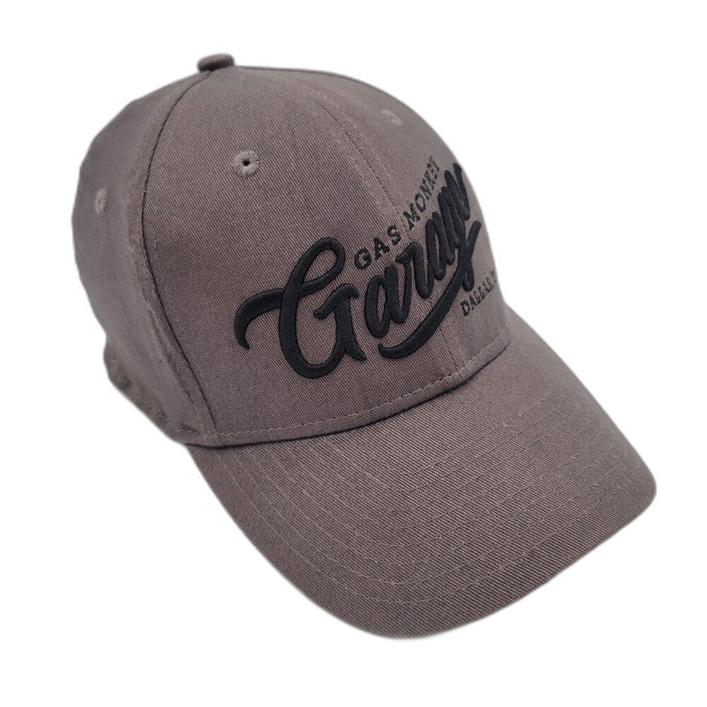 Gas Monkey Garage Script Fitted Hat Cap Brown M-L
